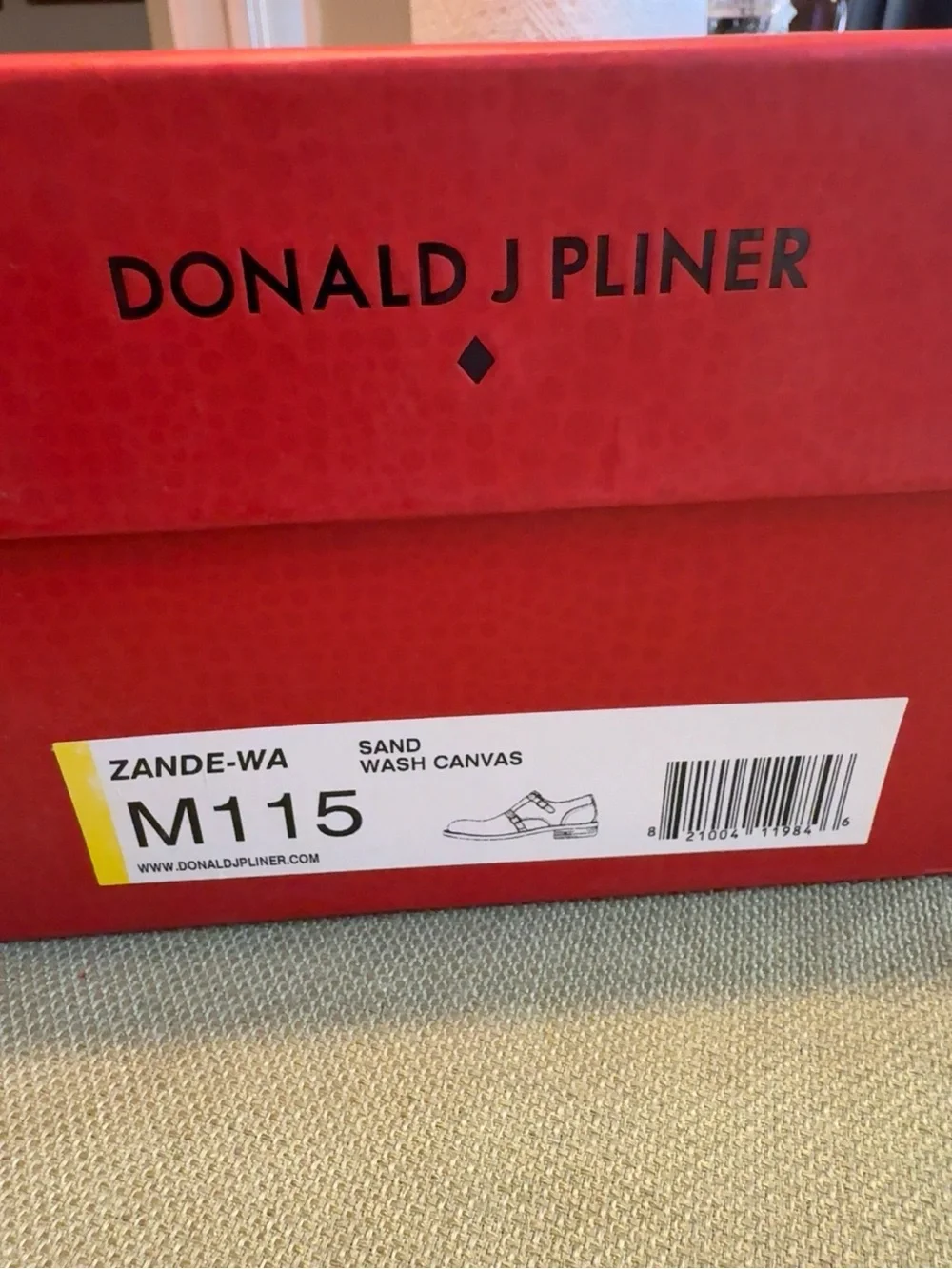 Donald J. Pliner Zande-WA Double Monk Strap Canvas Shoes Men’s 11.5 Sand EUC